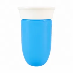 Vaso antiderrame con tapa suave para niños y niñas