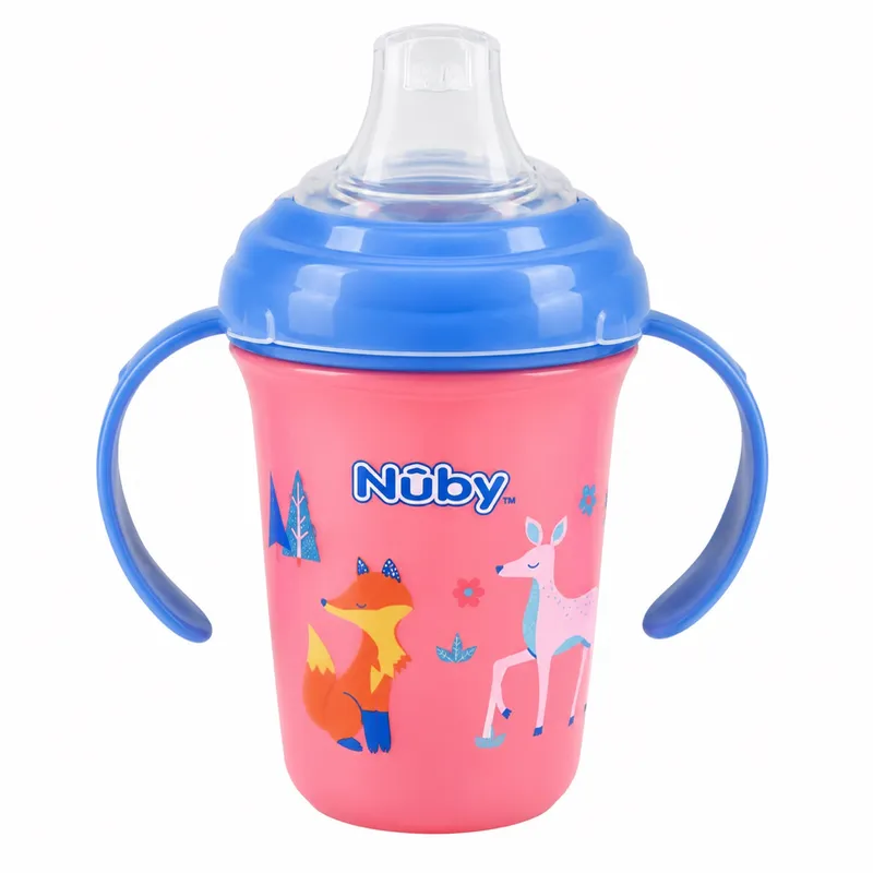 Vaso entrenador Nûby con asas y boquilla antiderrame