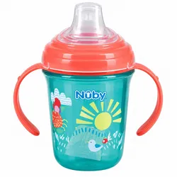 Vaso entrenador Nûby con asas y boquilla antiderrame