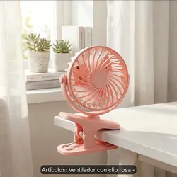 Ventilador para coches rosado