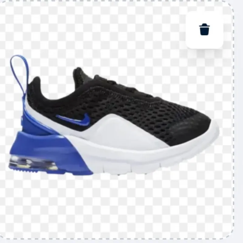 Zapatilla Nike de niño, blanca y azul y negras con azul y verde