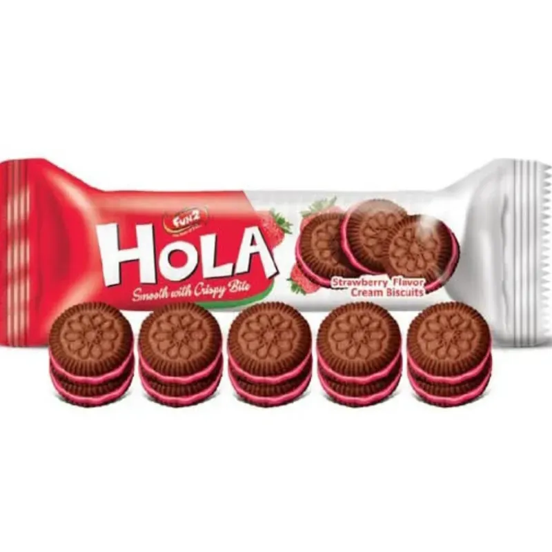 Galletas Hola de Chocolate y Crema de fresa