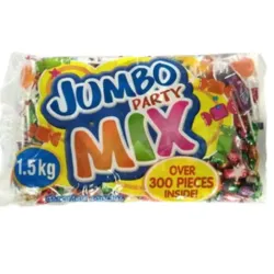 Paquetes mixtos de caramelos de varios sabores y formas