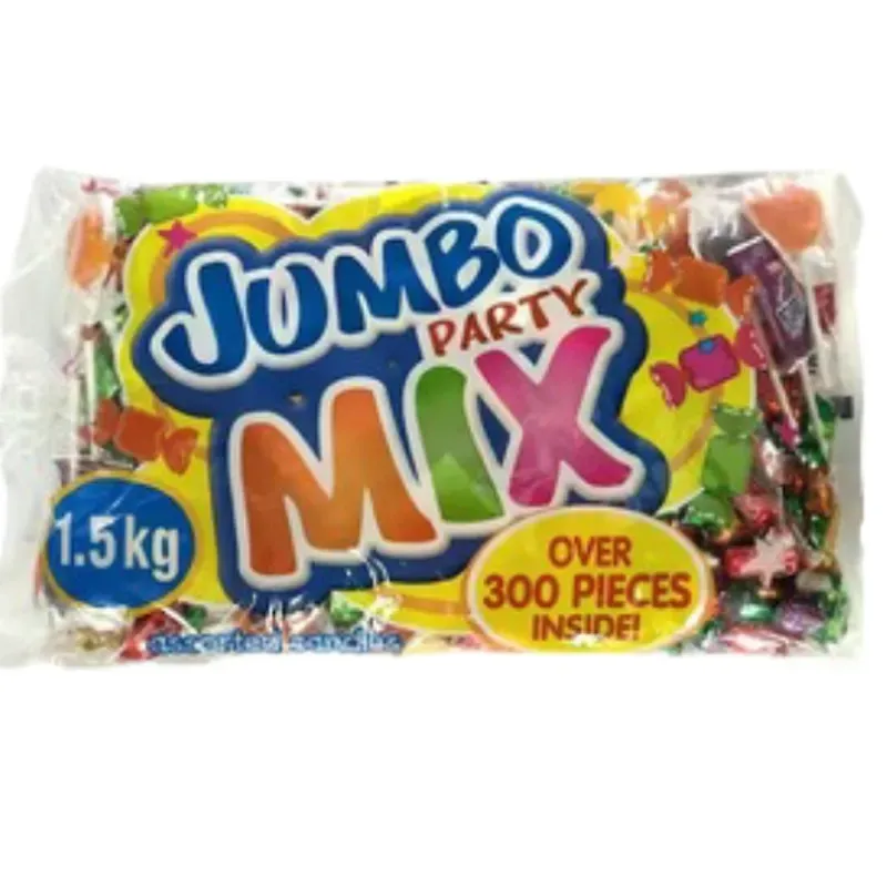 Paquetes mixtos de caramelos de varios sabores y formas