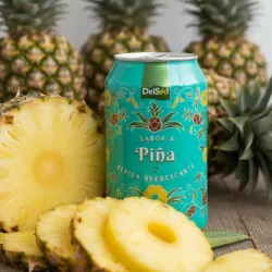 Refresco de Lata DelSol sabor Piña