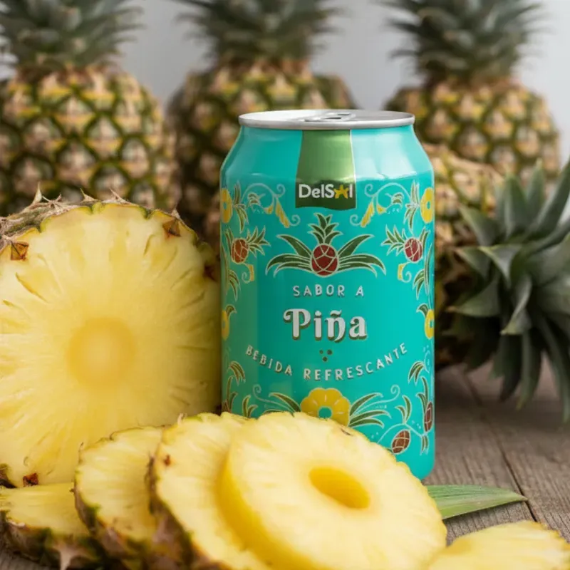 Refresco de Lata DelSol sabor Piña
