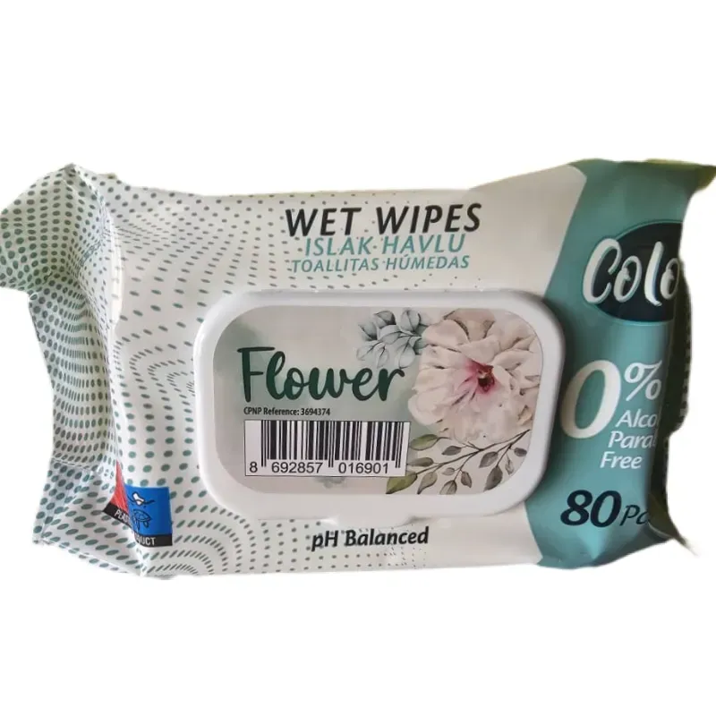 Toallitas Húmedas  de 80 Unidades
