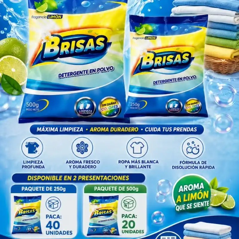 Detergente Brisas 250g
