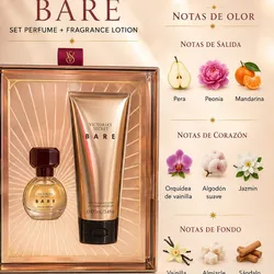 Set perfume en formato mini con su crema corporal 