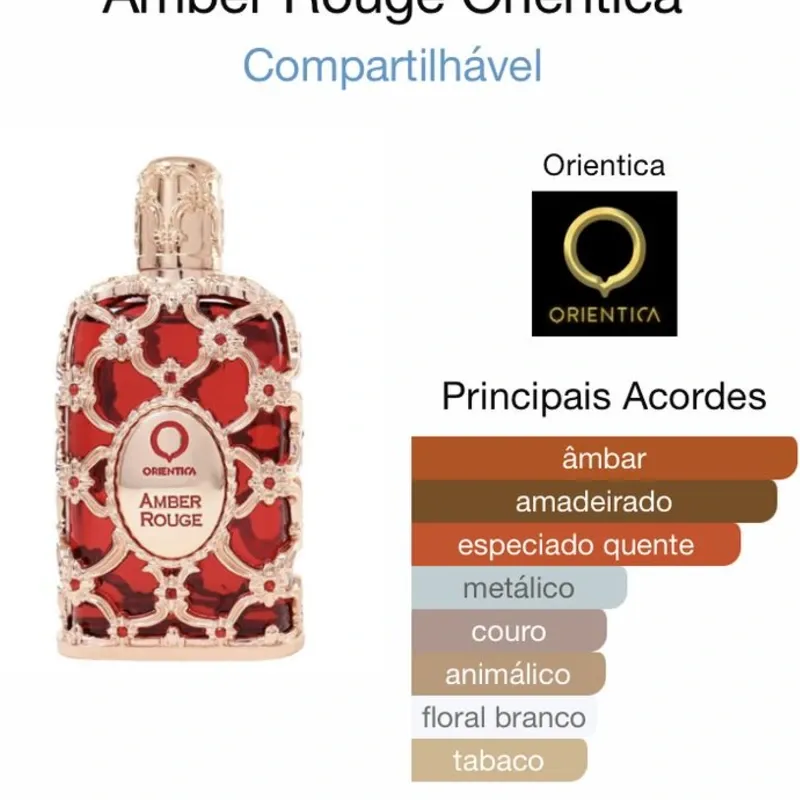 AMBER ROUGE DE ORIENTICA PREMIUM - EAU DE PARFUM - UNICEX - 80 ML