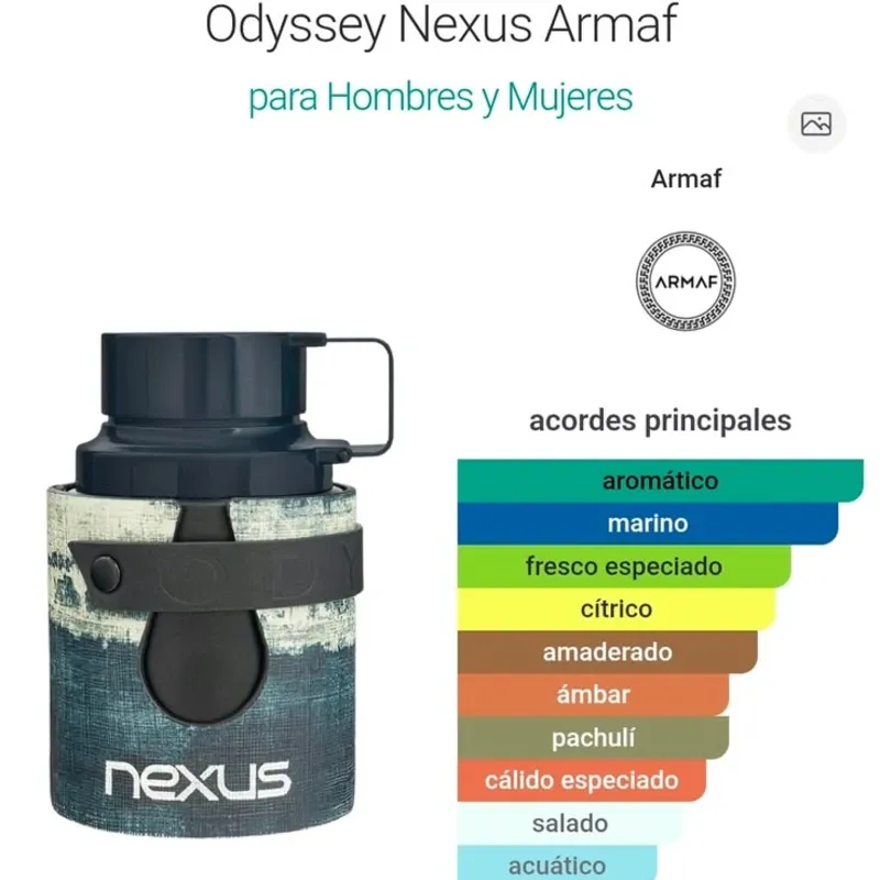ODYSSEY NEXUS DE ARMAF-EAU DE PARFAM-UNIXEX- 100 ML