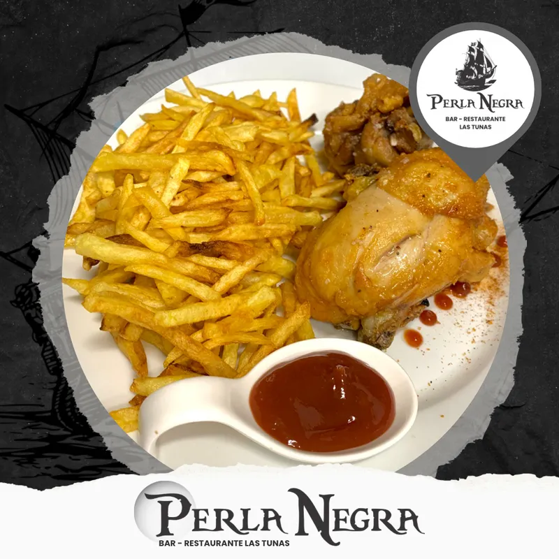 Pollo frito + boniato frito