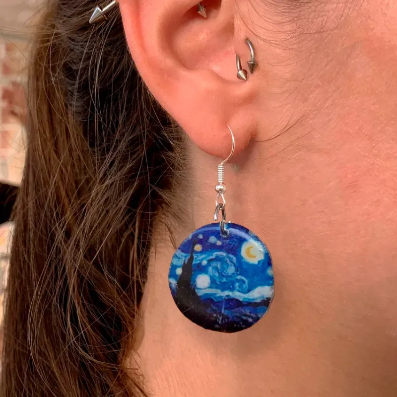 Aretes encspsulados personalizados