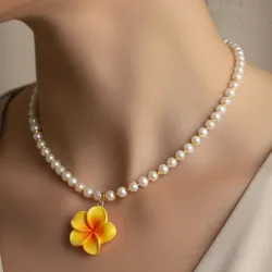 Collar con flor Hawaiana 3