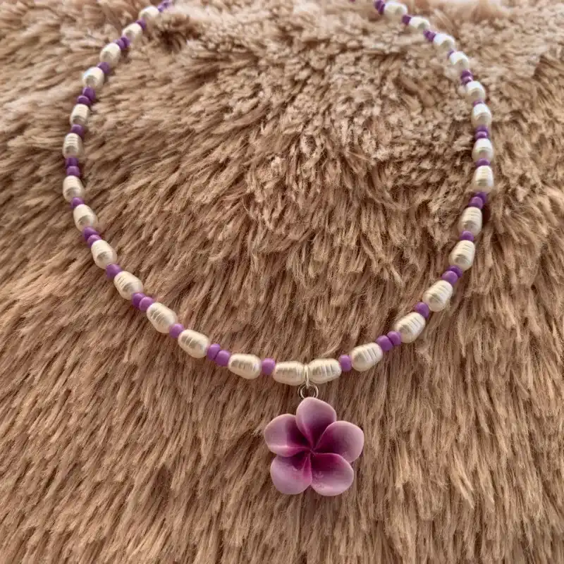 Collar con flor Hawaiana 3
