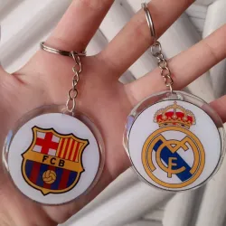 Llavero encapsulado con 2 fotografias (acrilico)