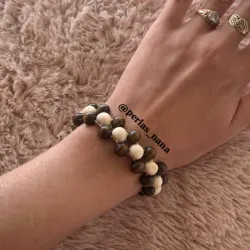 Pulsera de madera Makrame