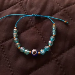 pulsera de swarosky con ojo turco