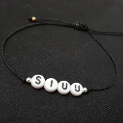 Pulsera sencilla con palabra
