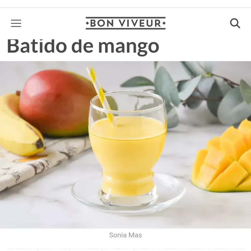 Batido de mango 
