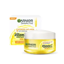 Crema facial Garnier Express Aclara Anti Manchas con Vit C