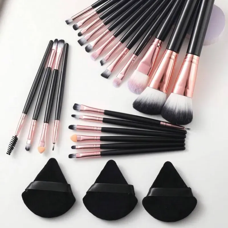 Set de brochas de maquillaje (25 piezas)