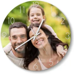Reloj de cristal redondo