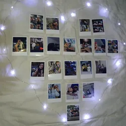 Corazón ❤️ de Polaroids con Luces ✨
