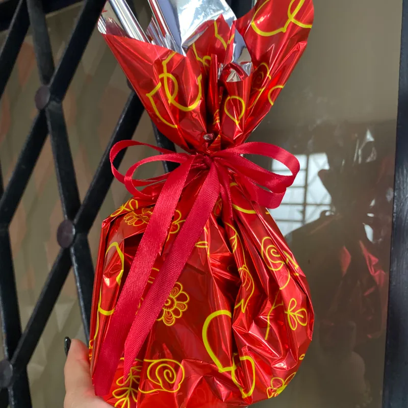 Envoltura de regalo con nailon y lazo 🎁 