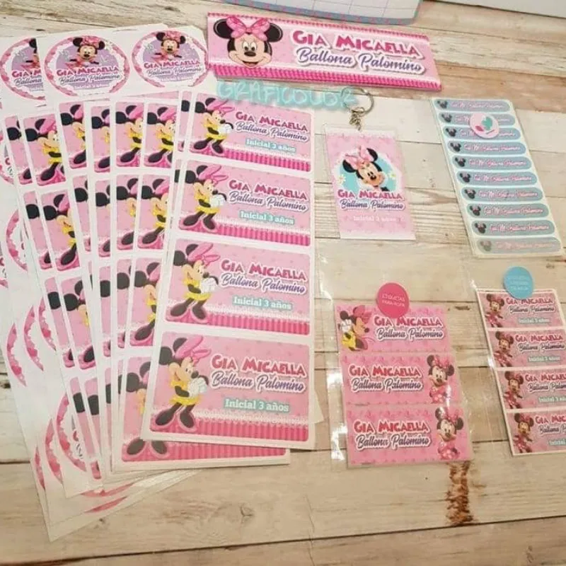 Etiquetas escolares personalizadas