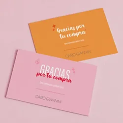 Tarjetas de agradecimiento