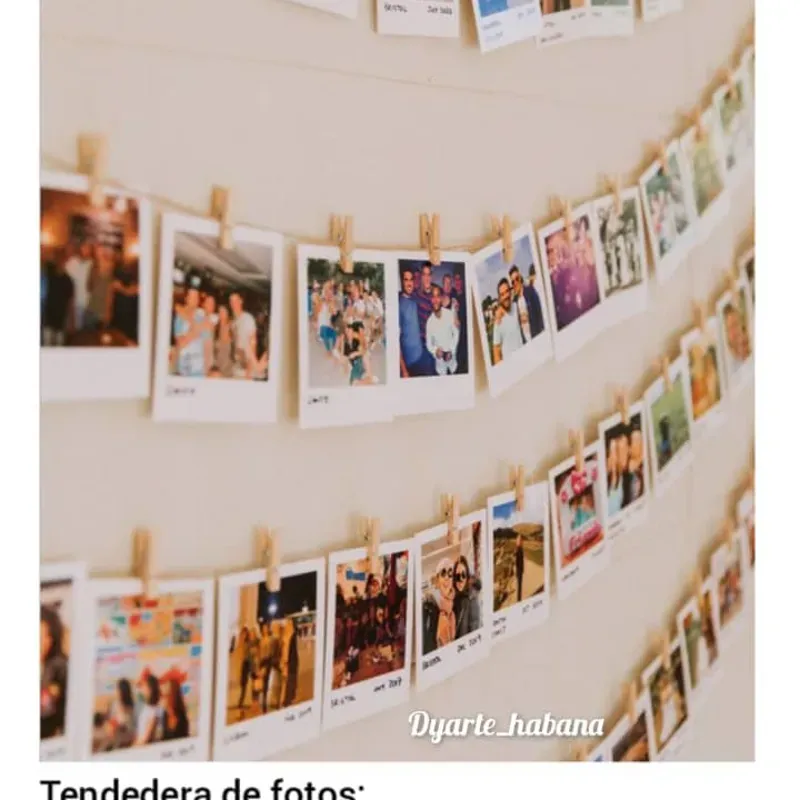 Tendedero de Polaroids 