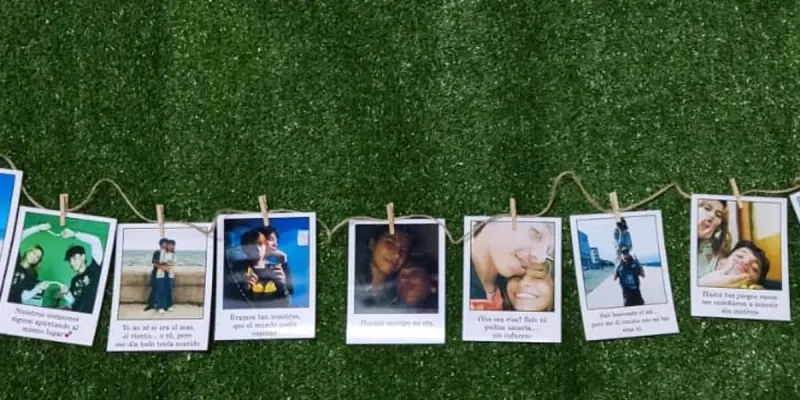 Tendedero de Polaroids 