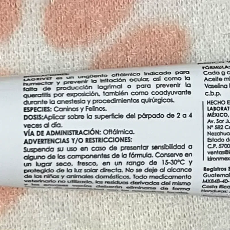 Lubricante oftalmico
