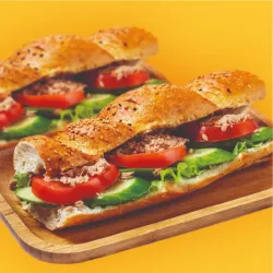 Pan baguette con atún 