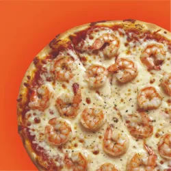 Pizza de camarones 