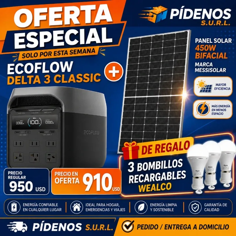 Combo energía y respaldo
