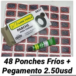 48 Ponches Fríos + Pegamento