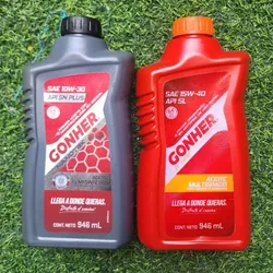 Aceite de Motor Gonher SAE 10W30 y SAE 15W40