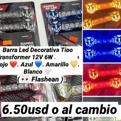 Barras decorativas con luces en forma de robot 🤖