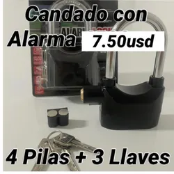 Candado con alarma para la protección de su vehículo 🚗