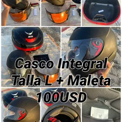 *Casco Integral Talla XL + Maleta