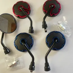 Espejos Redondos Para Bicimoto Rojos ❤️ y Azul 💙