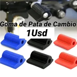 Goma de Pata de Cambio Roja , Azul y Negra