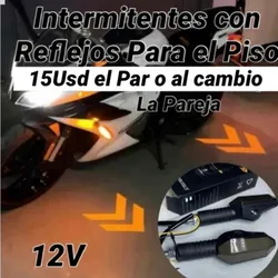 Intermitentes con reflectores con flechas para el piso 🟡🔆