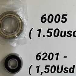 Rodamientos 6005 y 6201