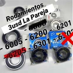 Rodamientos 6005 , 6200 , 62001 y 6301