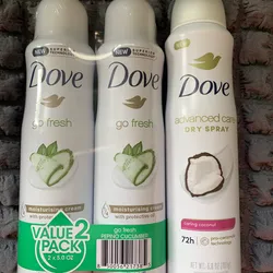 Desodorante dove spray 