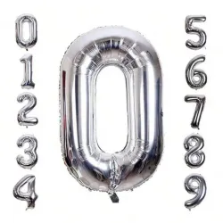 GLOBOS PLATEADOS
