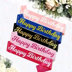 Bandas de feliz cumpleaños lisas